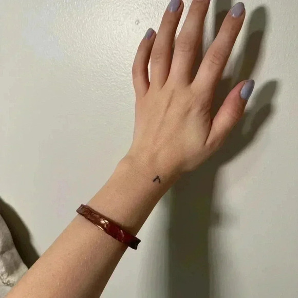 Copper boho cuff bracelet - Picture 2 of 6